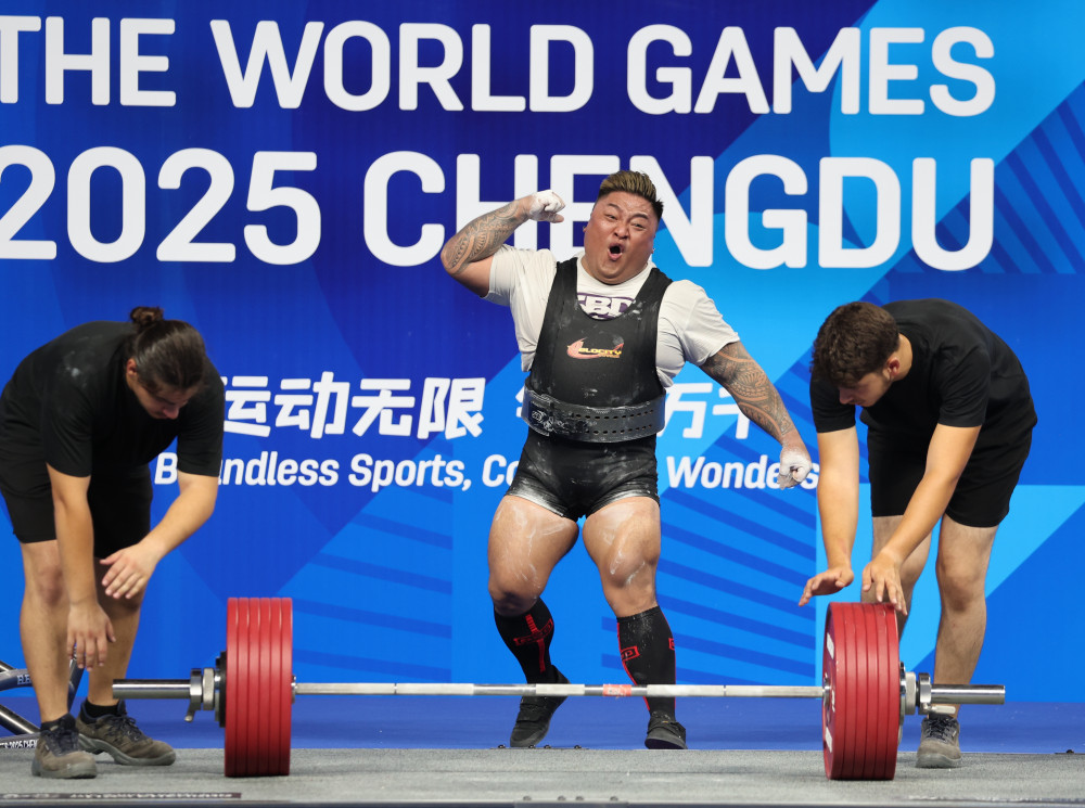 台中之光！台中114年傑出運動選手楊森 成都世運會破世界紀錄勇奪金牌
