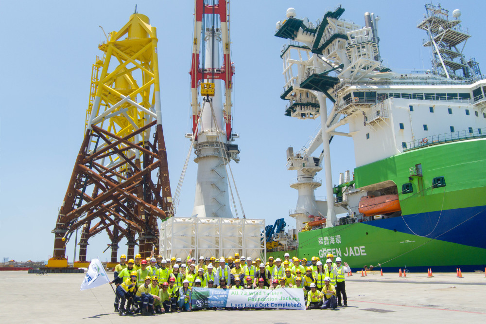 台船環海完成海龍風場73座套管式水下基礎安裝  提前達成1GW基礎安裝目標