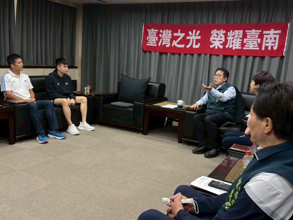 臺南市桌球選手世大運奪金 市長接見祝賀