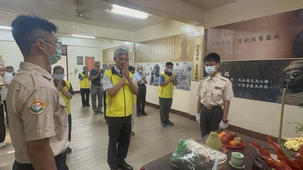 中彰榮家中元祭祀在臺亡故榮民 緬懷先賢先烈