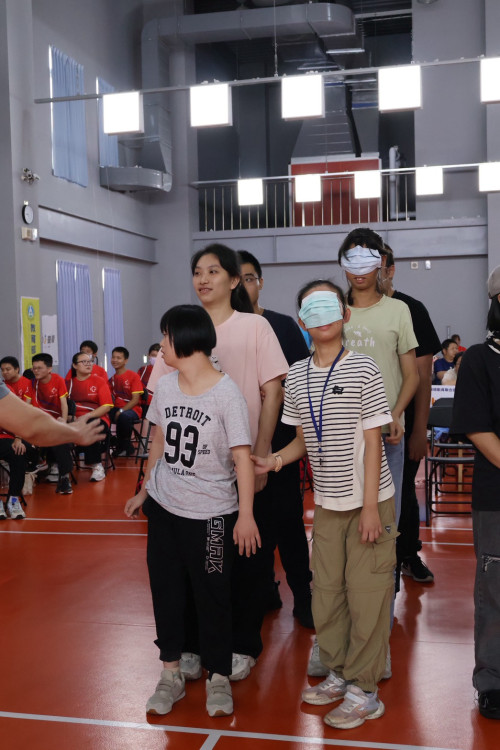 台中海線小作所運動會　身障青年挑戰五感