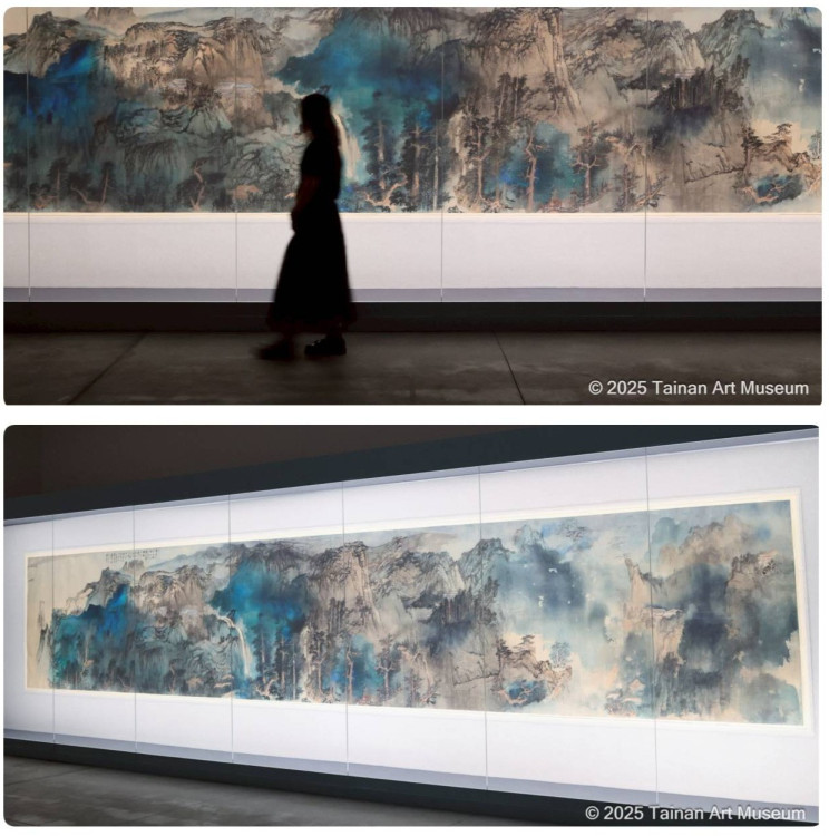 張大千遺作〈廬山圖〉搶先看！南美館2館展出真跡