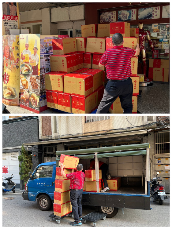 市府專車送達花蓮！台中在地企業嘉味軒捐贈6000片太陽餅獻暖 盧秀燕致謝讚義舉