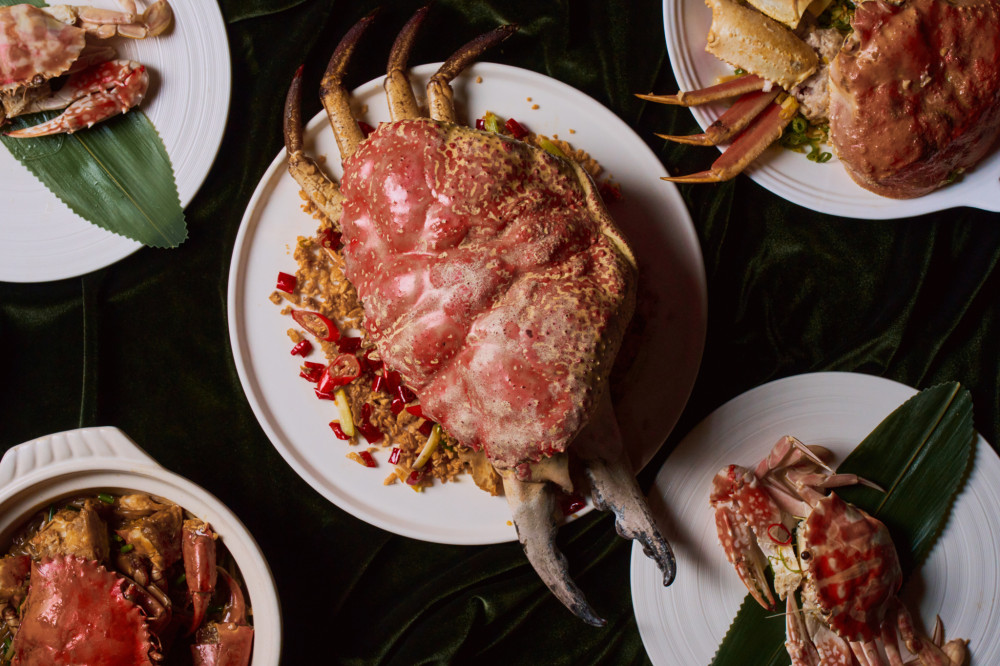 台南晶英推御蟹饗宴 澳洲野生擬濱皇帝蟹三吃開桌