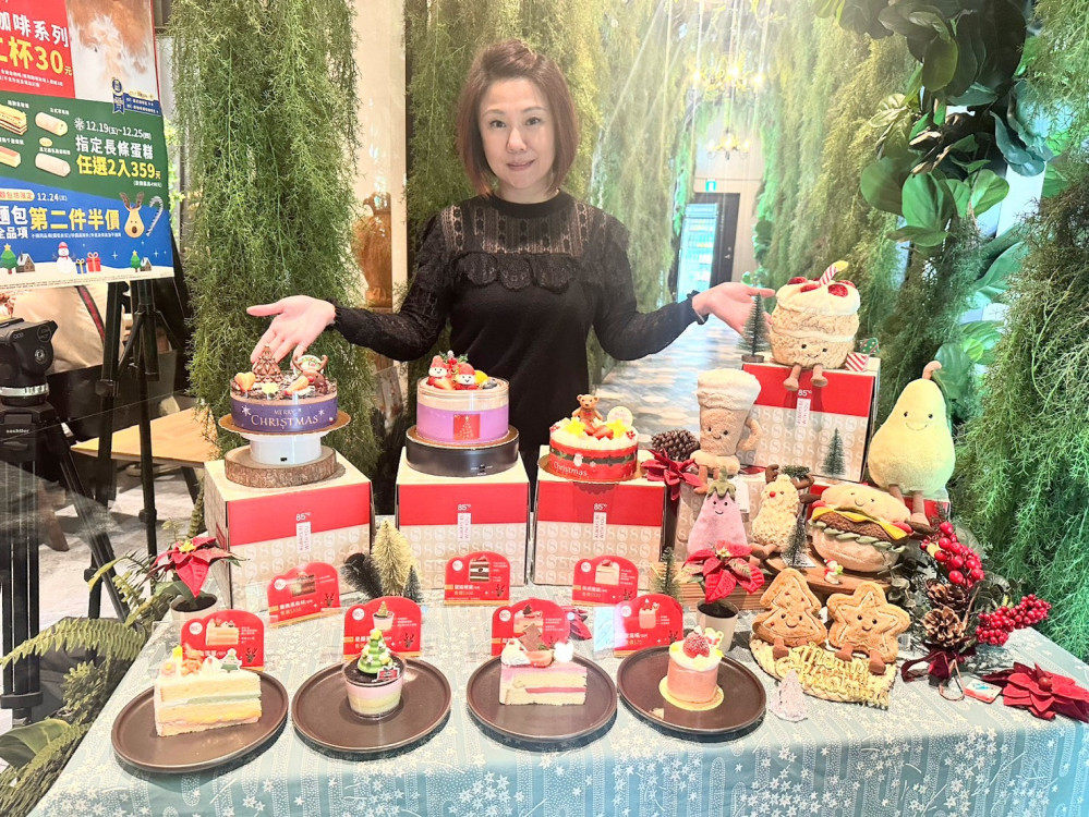 85℃聖誕7款蛋糕夢幻登場  主題切片第2件8折