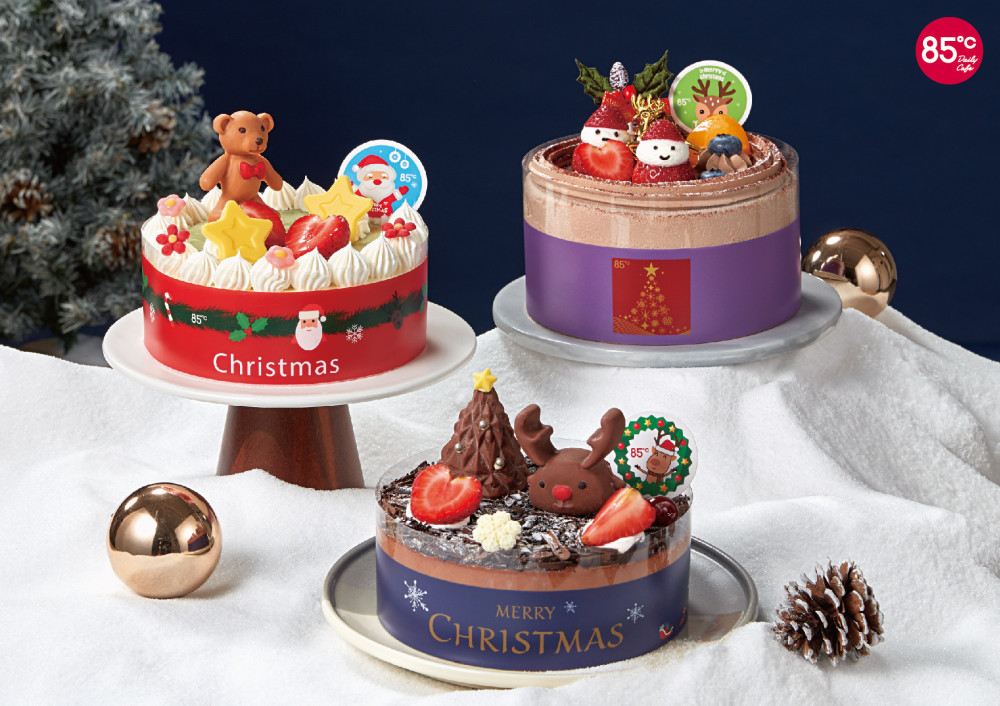 85℃聖誕7款蛋糕夢幻登場  主題切片第2件8折