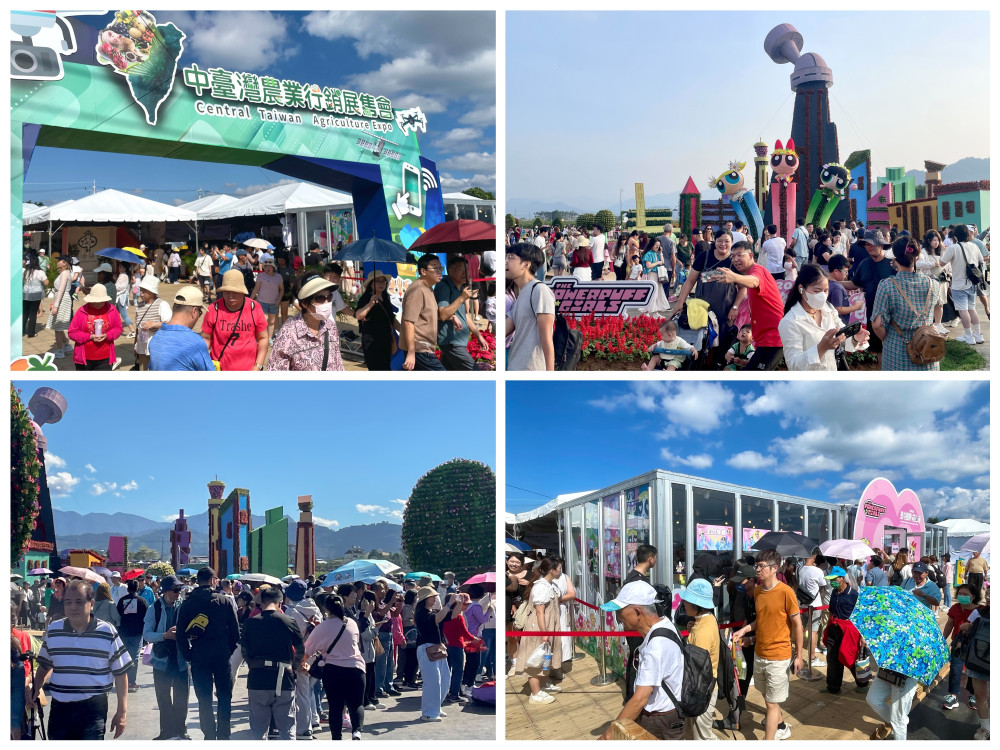 鳳凰颱風過後人潮爆發！台中國際花毯節突破百萬參觀人次   農特產品銷售飆破1500萬元