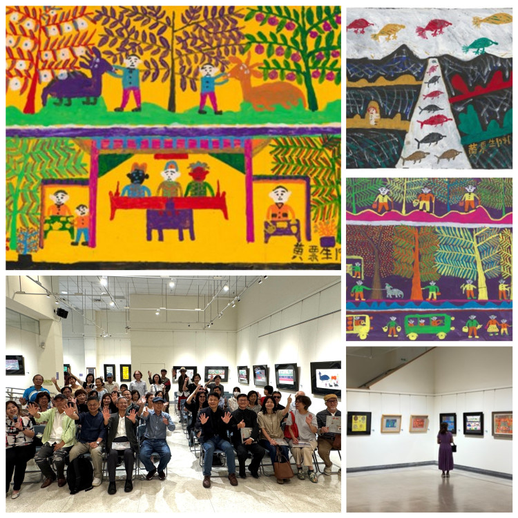 畫筆裡的青春少年兄！  中市「鳥魚‧魚鳥」黃票生特展  帶民眾重返藝術初心