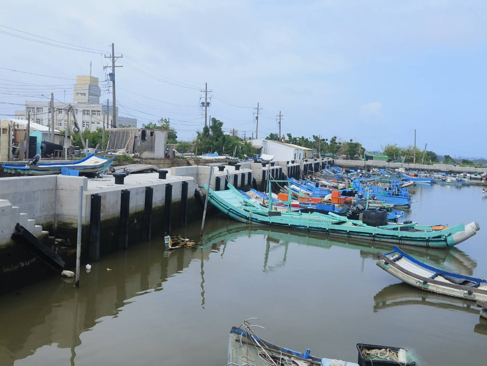 北門漁港碼頭加高完成，保障漁民財產安全