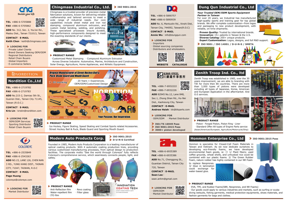 臺南市政府攜手廠商前進2025聖地牙哥體育用品及健身器材展