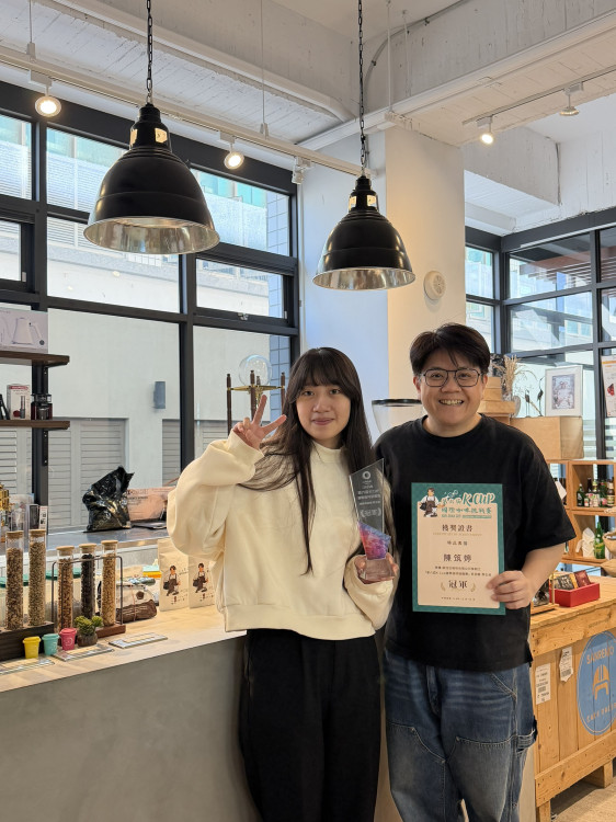 嘉藥食品系陳筑婷 K Cup 國際咖啡杯測賽奪金