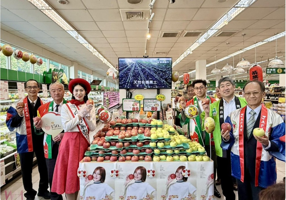 日本青森蘋果150週年 台中楓康促銷同慶買氣佳