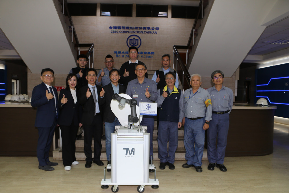 台船公司與達明機器人合作  導入協作手臂打造智慧船廠