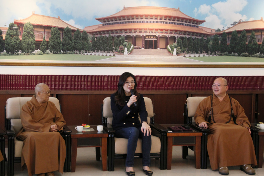 鄭麗文參訪佛光山　從星雲大師理念獲啟發