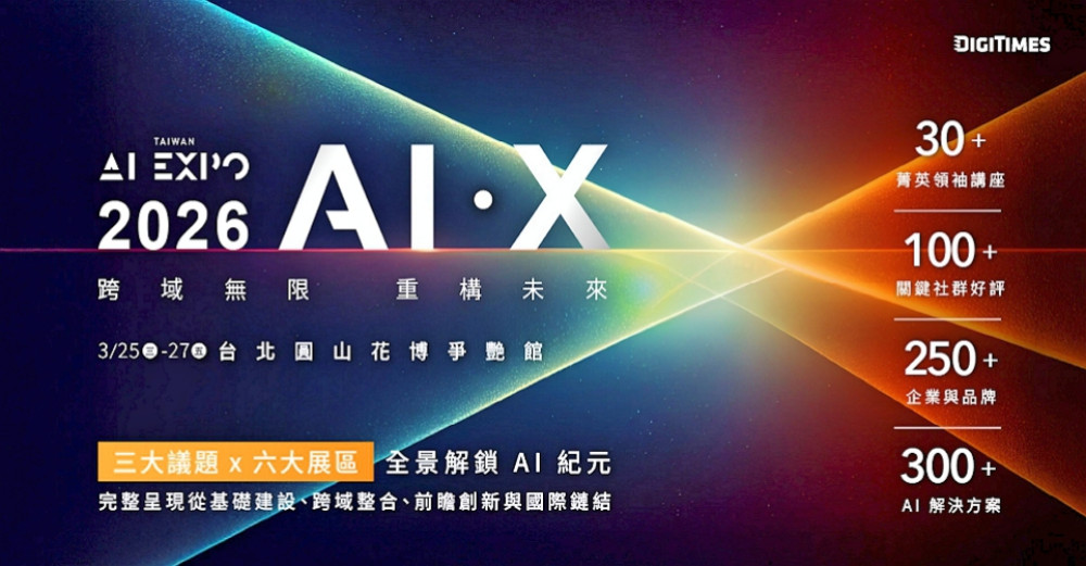  AI EXPO Taiwan 2026將盛大登場　擘劃AI全景生態系逾5萬產業決策者共襄