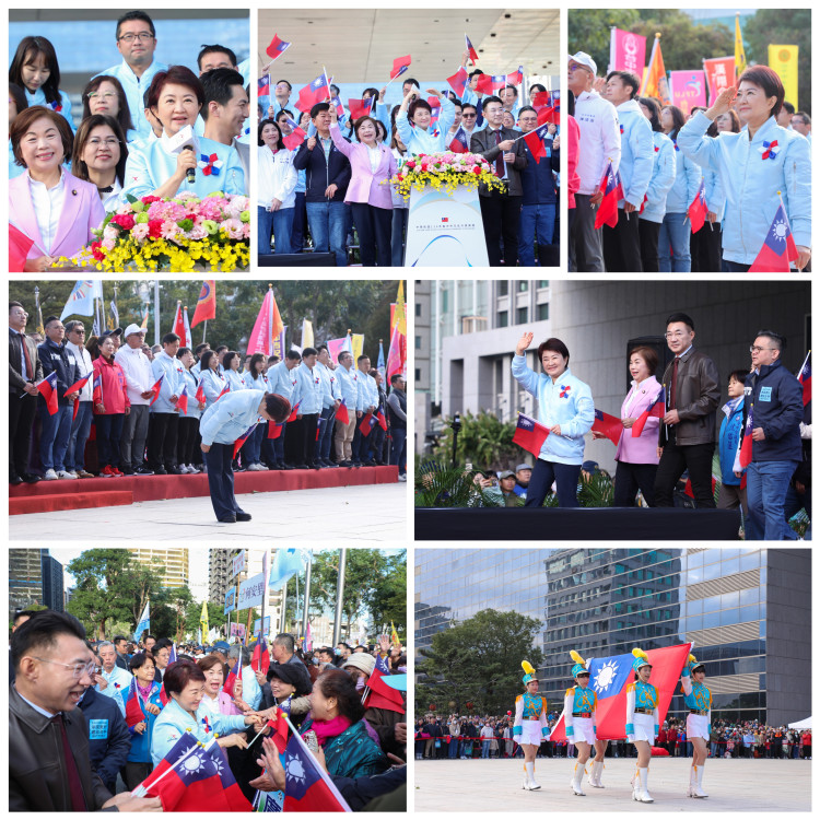 88位城市英雄護旗！台中元旦升旗「全國最大國旗」登場  