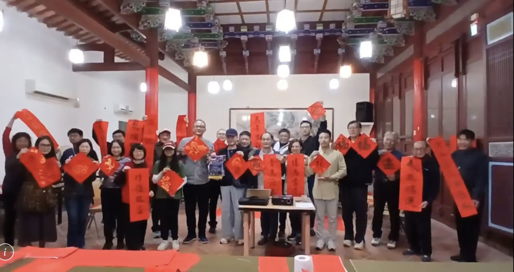 墾丁紅樓墨香迎新年  書法藝術與南國風景交織年節新氛圍