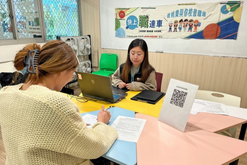 桃竹苗分署賈桃樂職涯諮詢服務陪伴青年穩健前行　溫暖陪伴結合專業引導