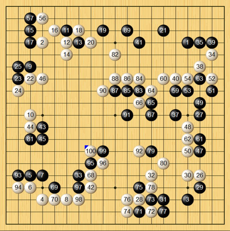 窮寇莫追-圍棋棋局欣賞(黑白子/觀戰)