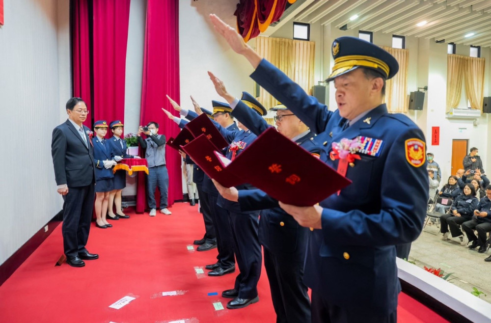 桃市警察局新任分局長、大隊長交接　張善政期勉打造安定宜居城市