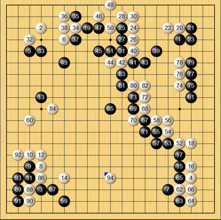 混水摸魚-圍棋棋局欣賞(黑白子/觀戰)