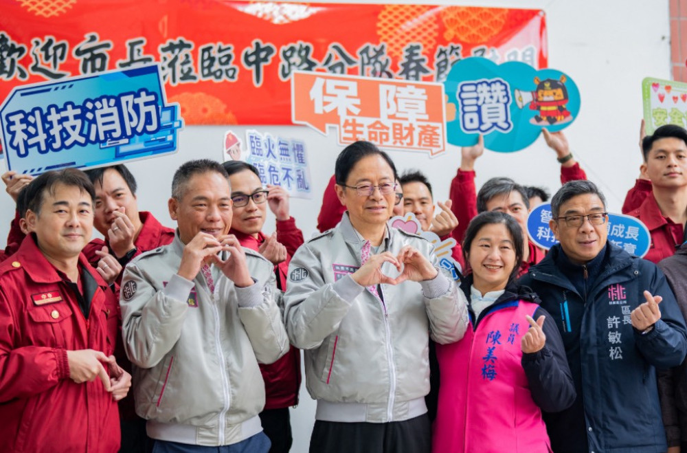 張善政勉春節留守消防同仁　感謝堅守崗位守護市民