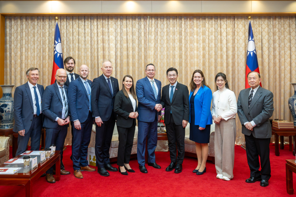 立法院江啟臣副院長接見「中北歐國家國會議員訪問團」一行8人