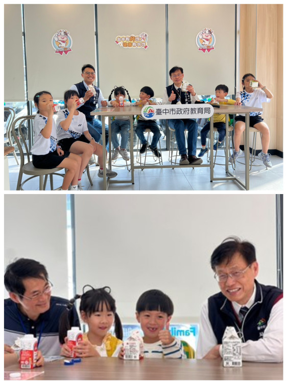台中有鈣讚計畫上路首日　教育局長視察兌換流程　強調多元選擇、便民與食安