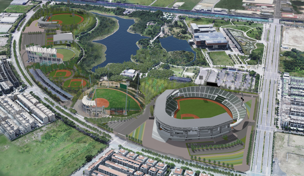 韓職雙雄聚臺南 樂天、NC恐龍亞太棒球場展開春訓