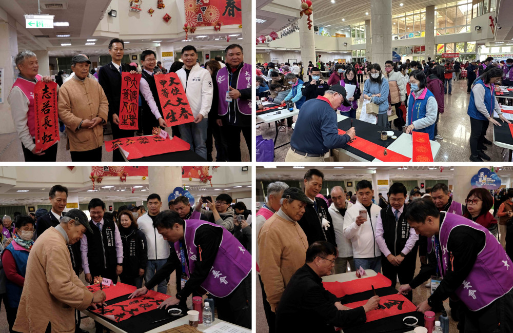 「大使大春、甲等人生」迎馬年  中市客委會揮毫送福　海線大甲喜氣洋洋