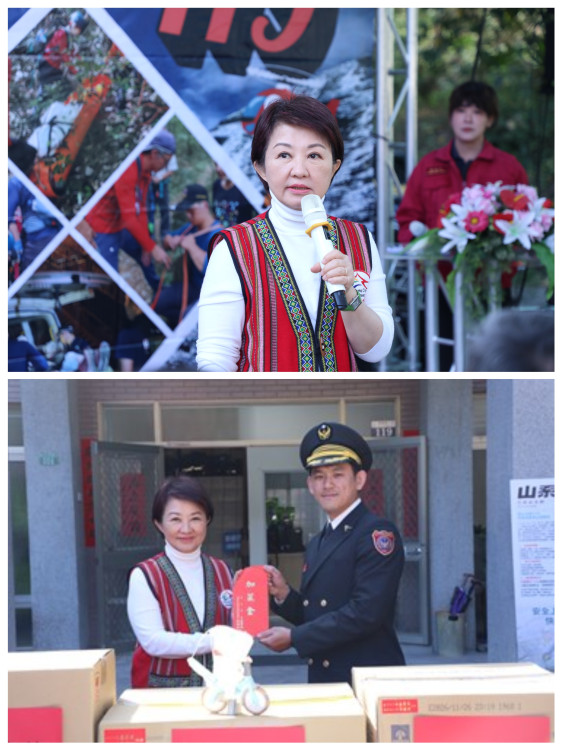 盧秀燕慰問消防谷關分隊 強化春節救災戰力守護安全