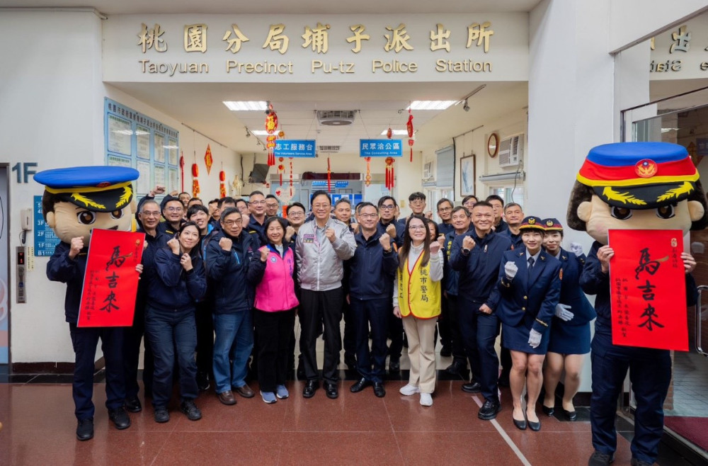 張善政春節前夕慰勞警察同仁與協勤民力　感謝守護市民安心過年