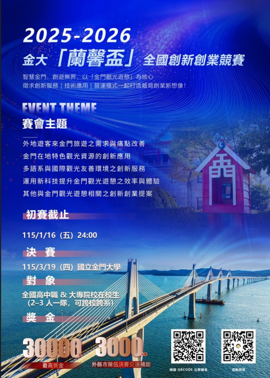 金大蘭馨盃創新創業競賽 19強挺進3/19決高下