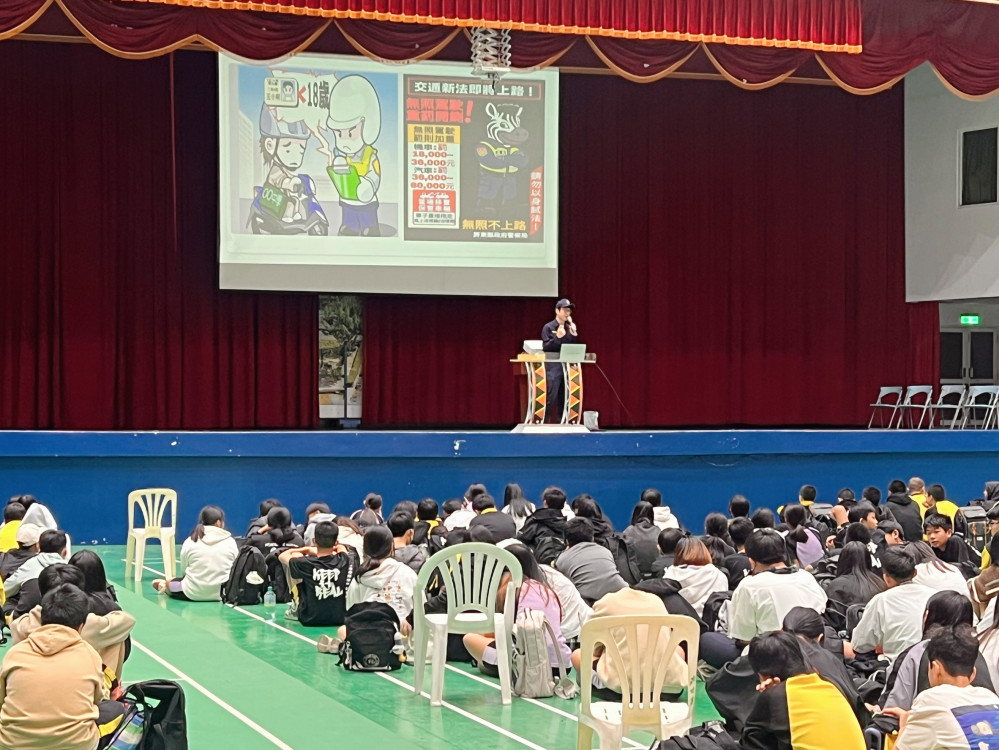防車禍從源頭做起  枋寮警分局強化校園周邊巡查宣導取締同步  