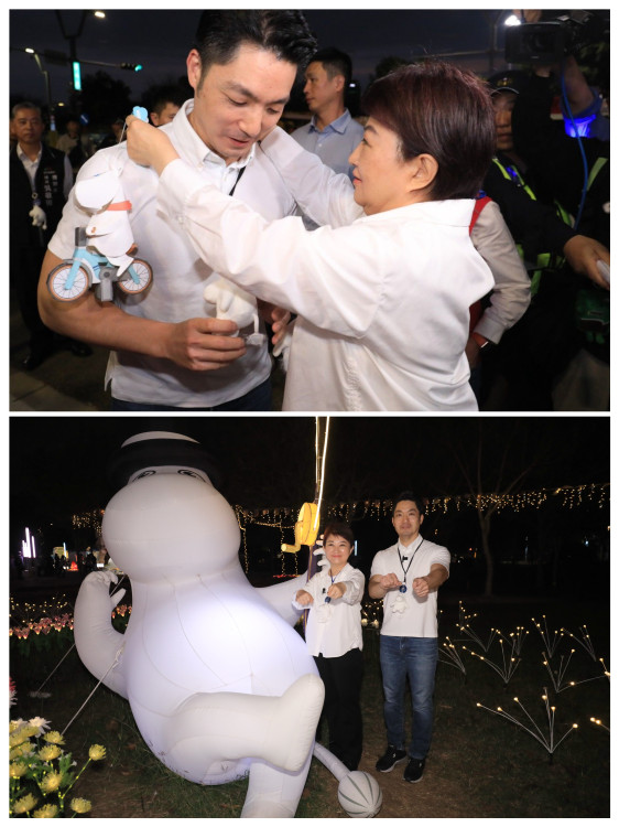 創歷史新高！盧秀燕偕蔣萬安逛中台灣燈會 「雙城連線行銷」朝650萬參觀人次邁進