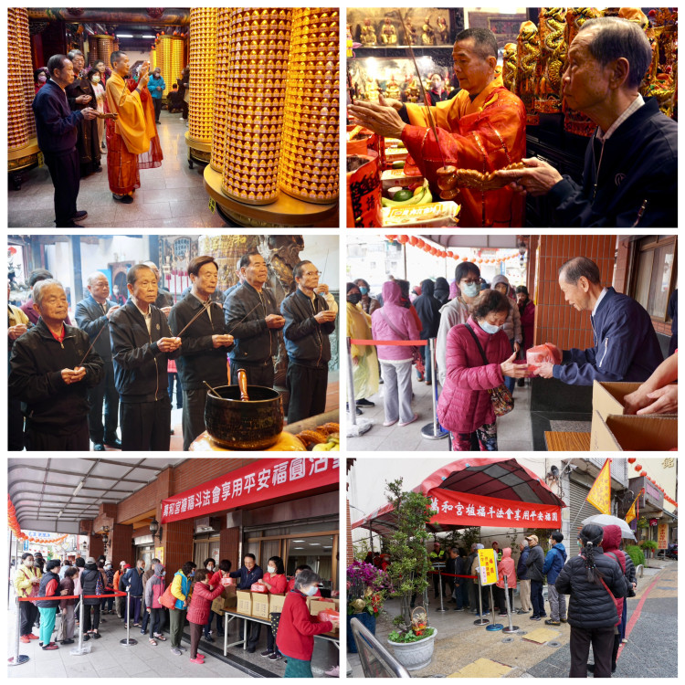 萬和宮3/10植斗法會莊嚴熱鬧  信眾誠心參拜、開懷享用福圓＋夀麵