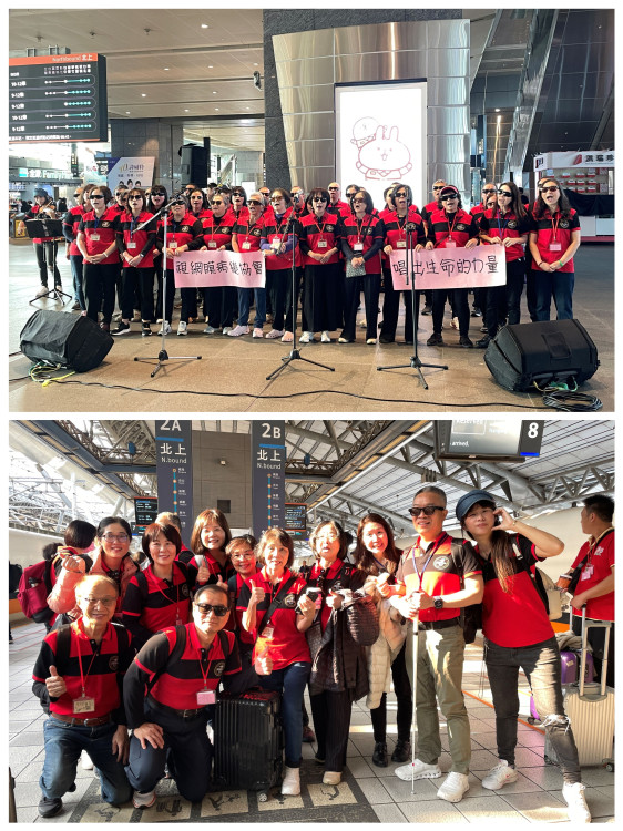 音樂點亮希望 歌聲傳愛旅客  RP合唱團高鐵台中站溫馨快閃
