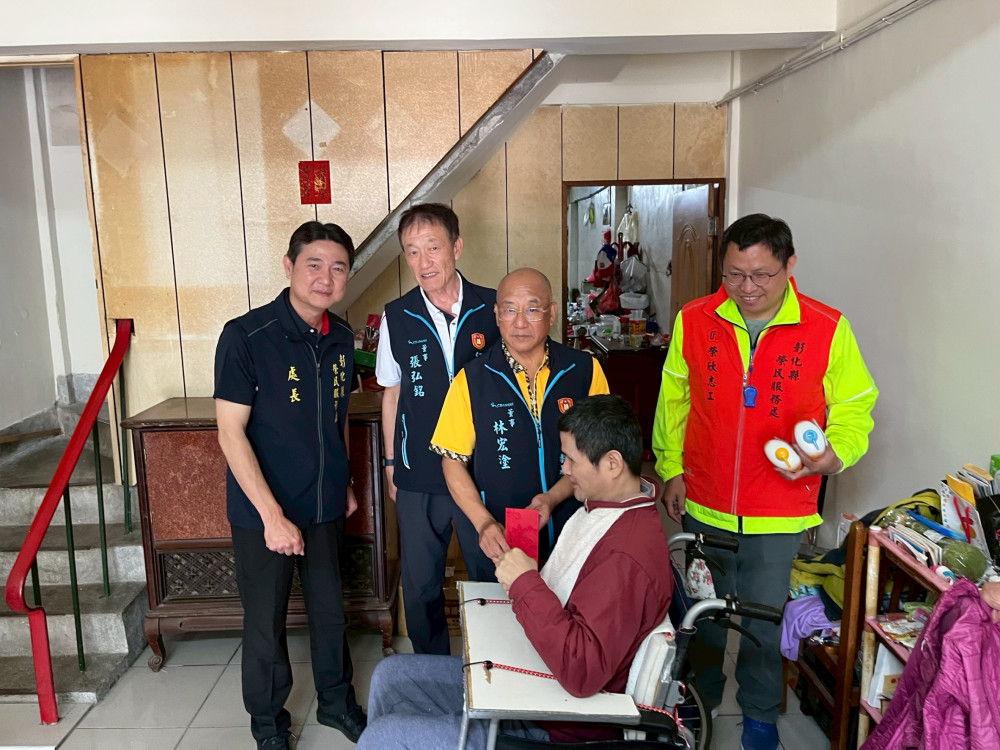 彰化榮服處×仁美基金會即時援手關懷弱勢榮民眷