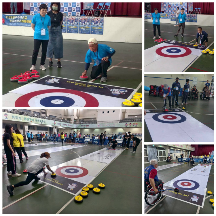 台中首屆議長盃冰壺賽！15隊、近70高手激戰　「冰上西洋棋」掀跨世代體壇熱潮