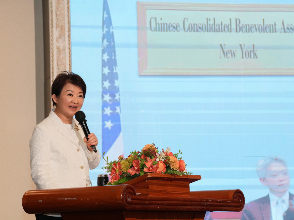 世界中心發光發熱！盧秀燕紐約感性演說 致敬僑胞勇氣與打拚精神