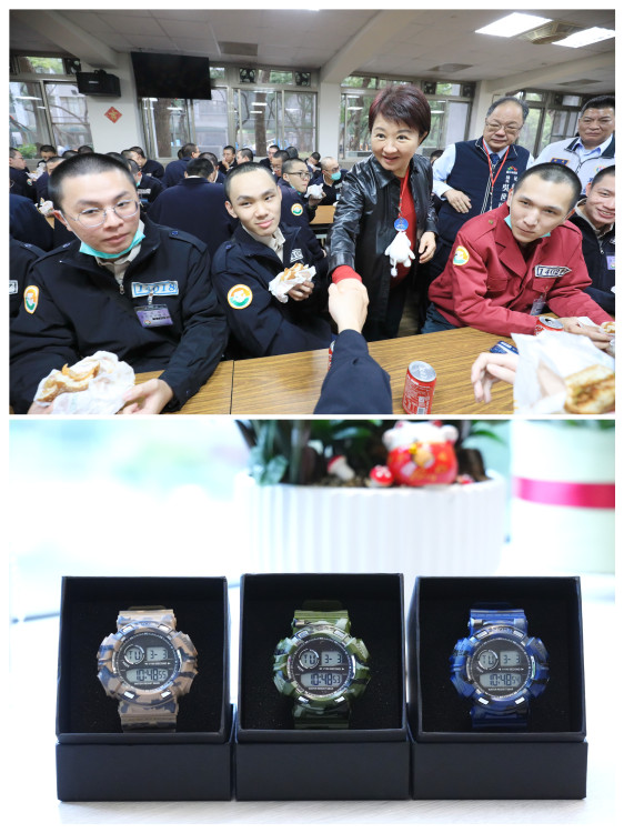 入營送迷彩電子錶、探視帶漢堡可樂    服役責任神聖  市府期做最強後盾