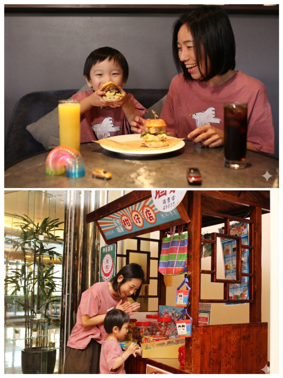 兒童月搶客  台中福華4月放大絕！ 穿親子裝免費吃雙堡、復古柑仔店驚喜登場