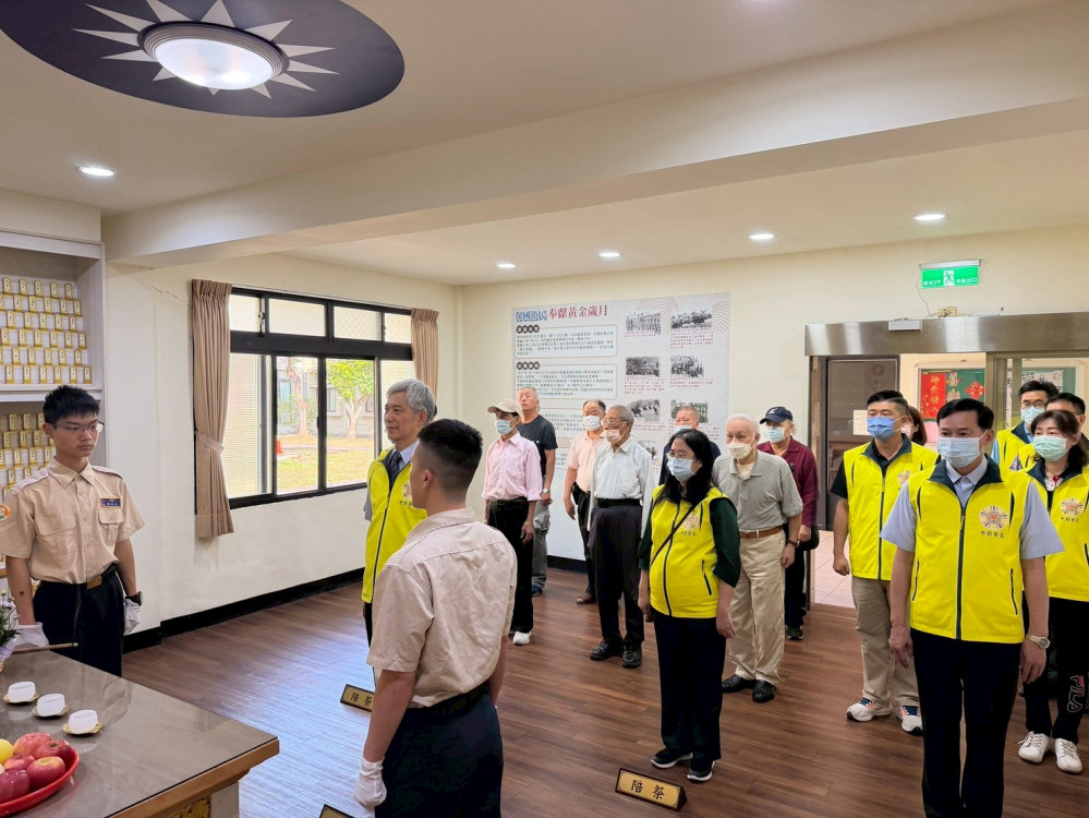 中彰榮家清明祭祀歷年亡故榮民 緬懷先賢先烈