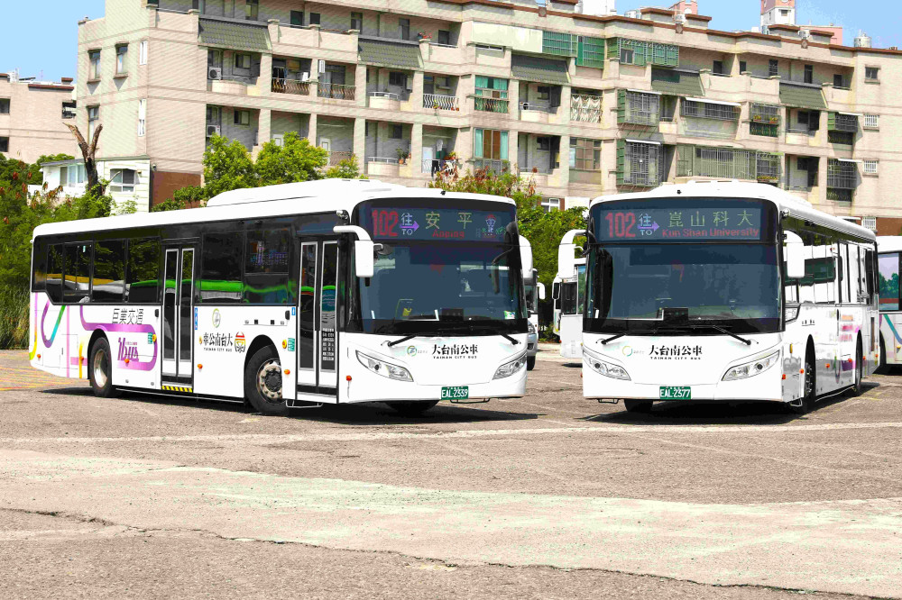 台南市都會公車 102 路通車 串聯觀光熱點成黃金旅遊路線