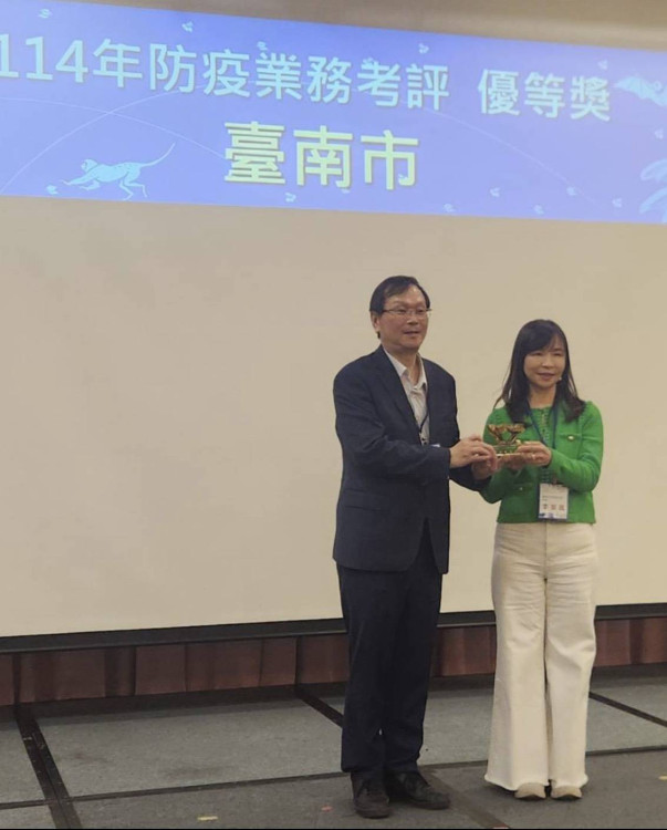 臺南防疫表現亮眼 榮獲全國評比優等獎