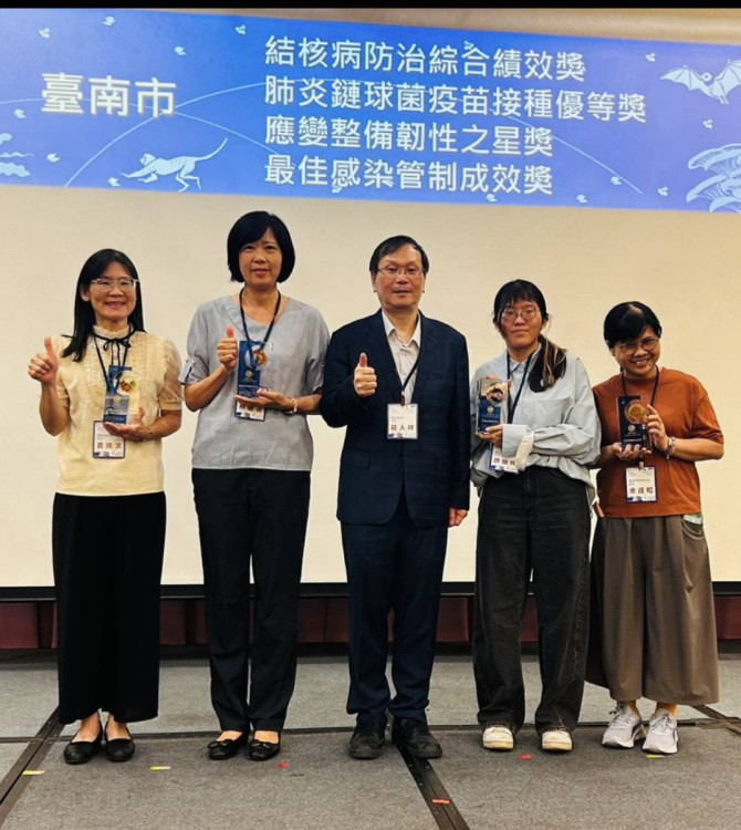 臺南防疫表現亮眼 榮獲全國評比優等獎
