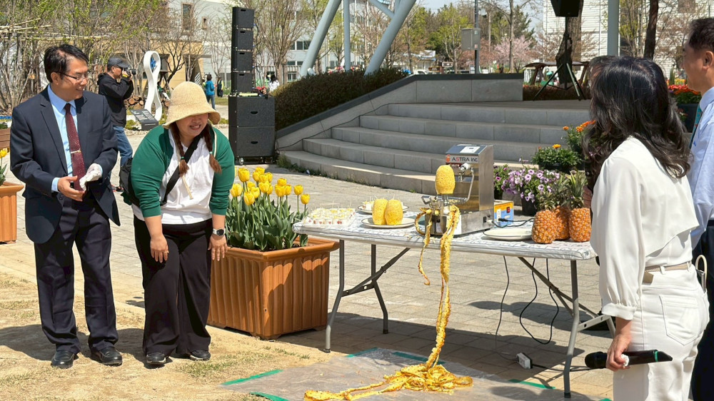 臺南甜走向國際！臺南市長黃偉哲赴韓推廣鳳梨，簽署 MOU 後首場農產交流大成功