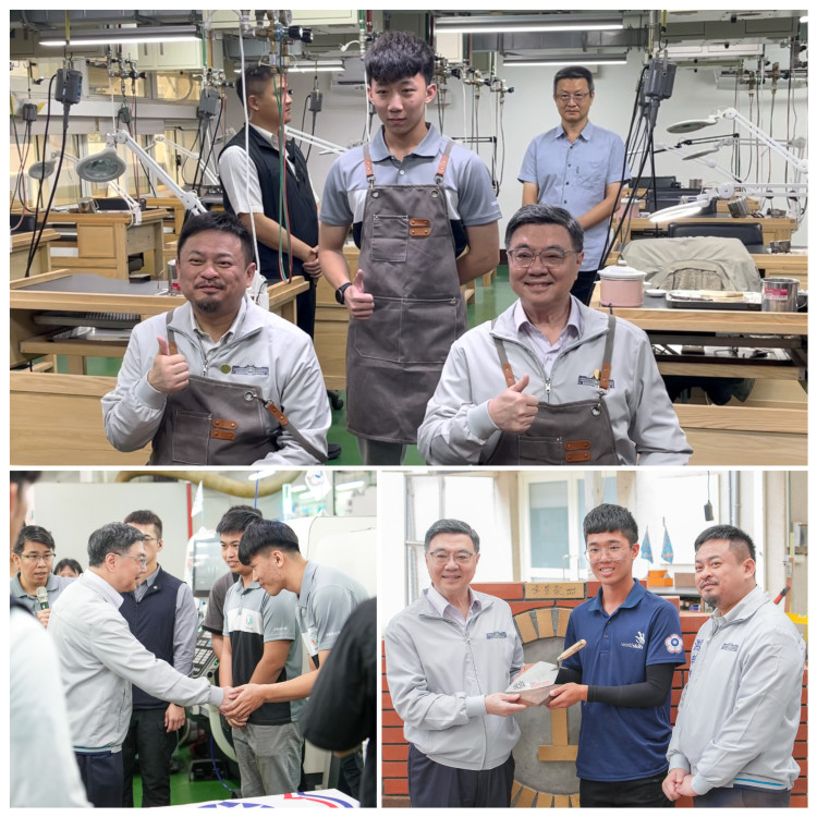 行政院院長卓榮泰訪視第48屆國際技能競賽國手及培訓團隊
