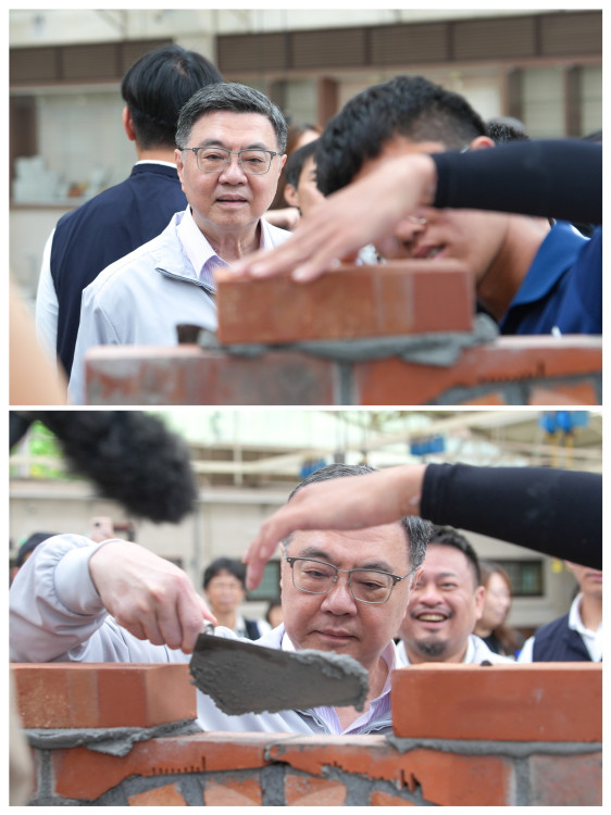 行政院院長卓榮泰訪視第48屆國際技能競賽國手及培訓團隊