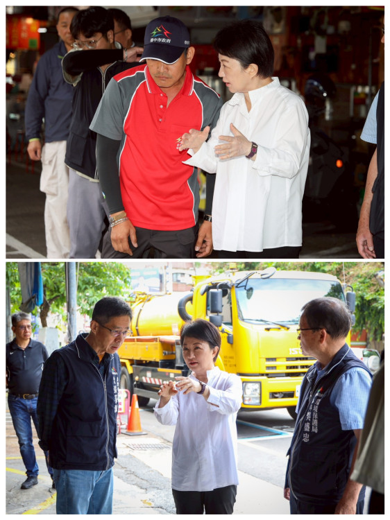 中市環保局加強清疏整頓環境衛生 盧秀燕親赴視察及慰勞第一線同仁　